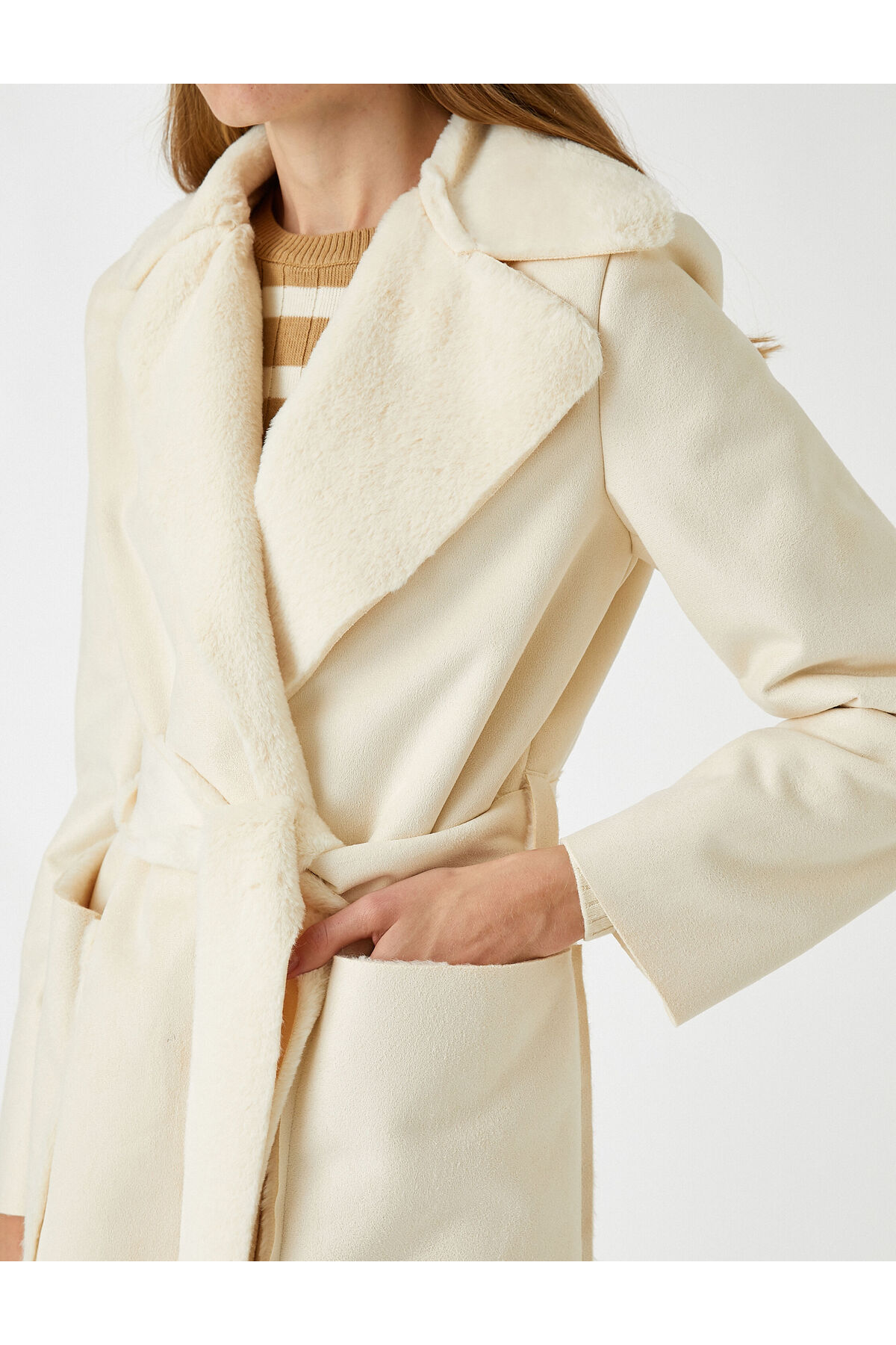 ژاکت بلند زنانه اورجینال کوتون