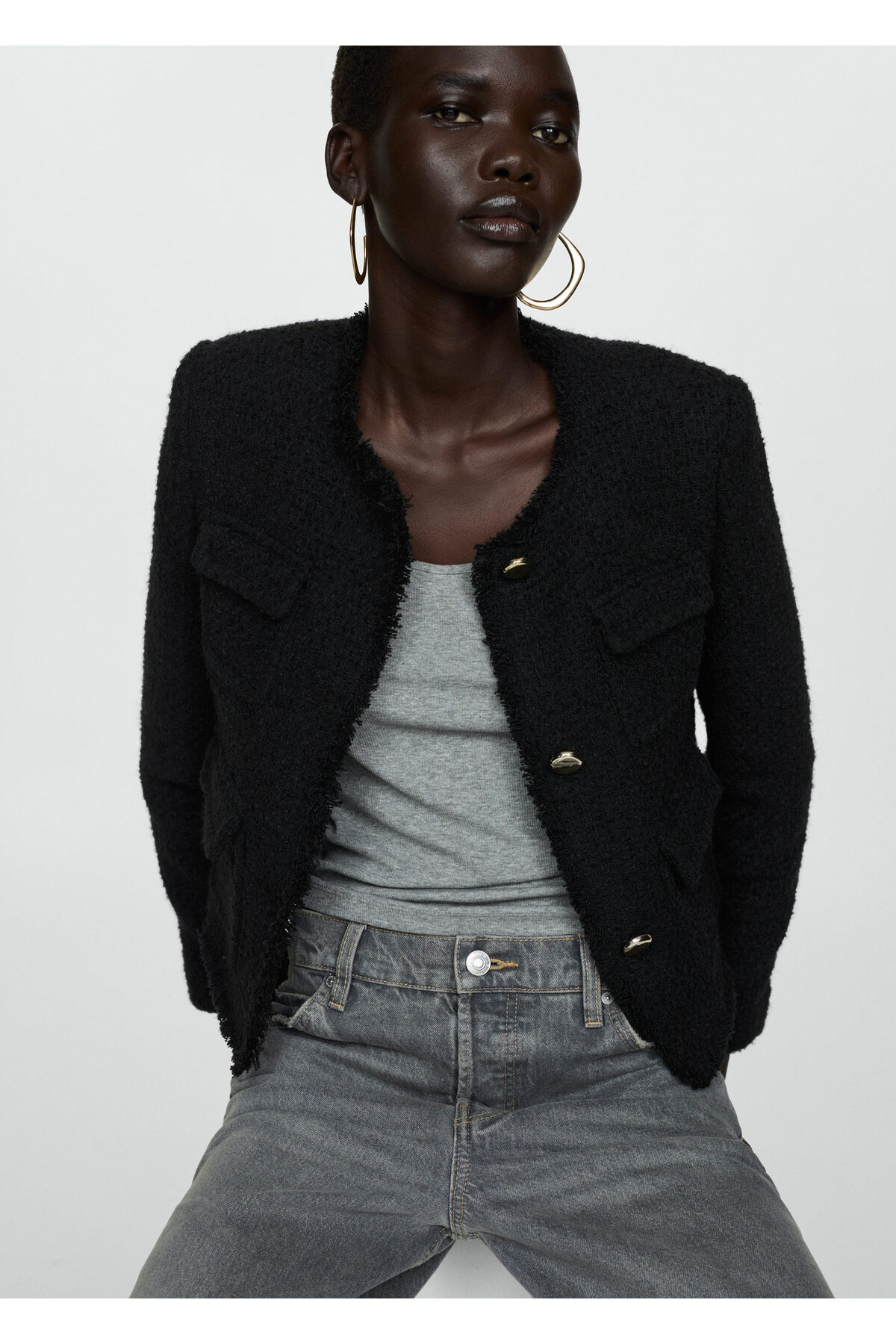 کت و ژاکت زنانه اورجینال منگو