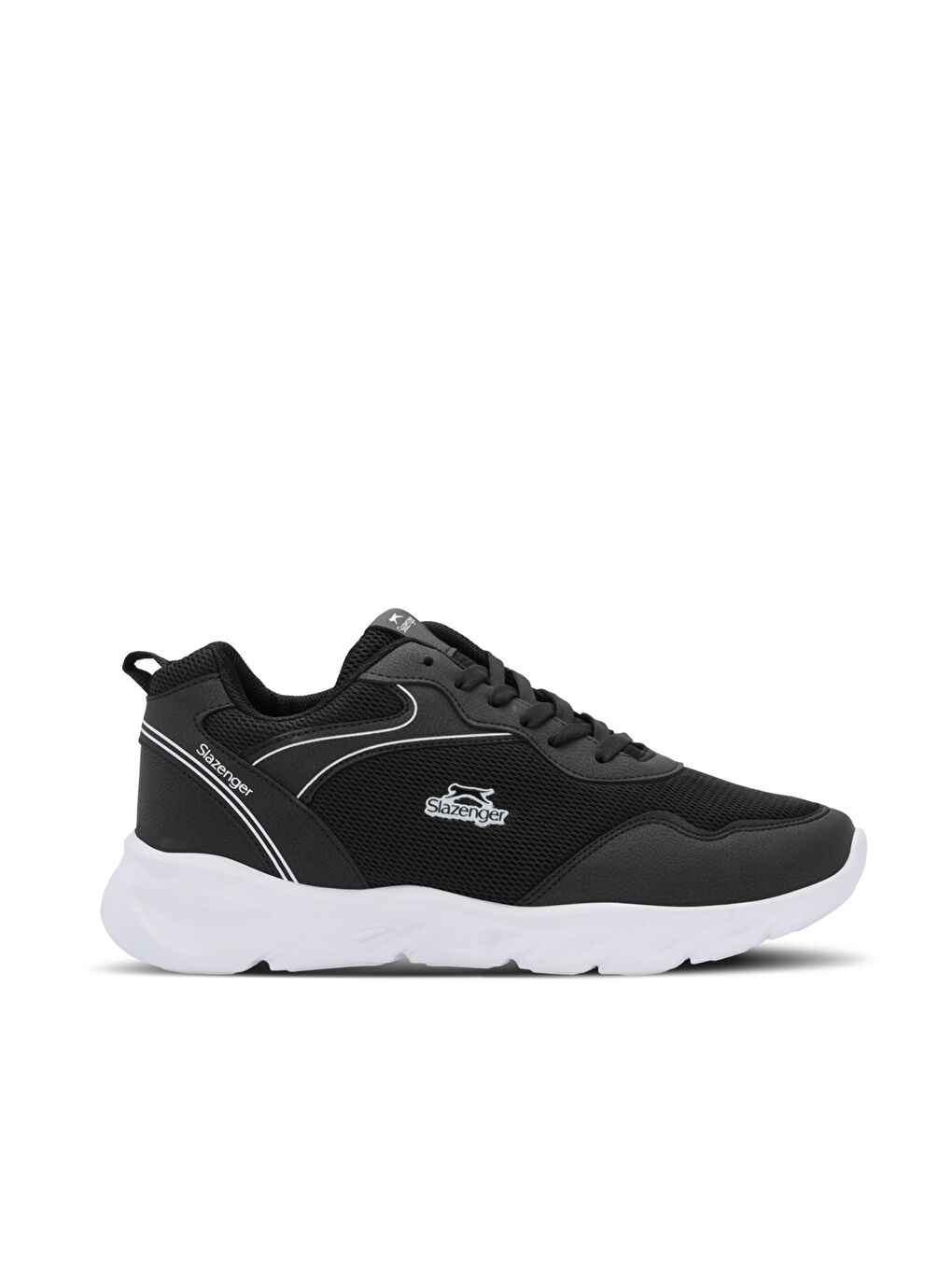 ELON I Erkek Sneaker Ayakkabı Siyah / Beyaz اسلازنگر slazenger