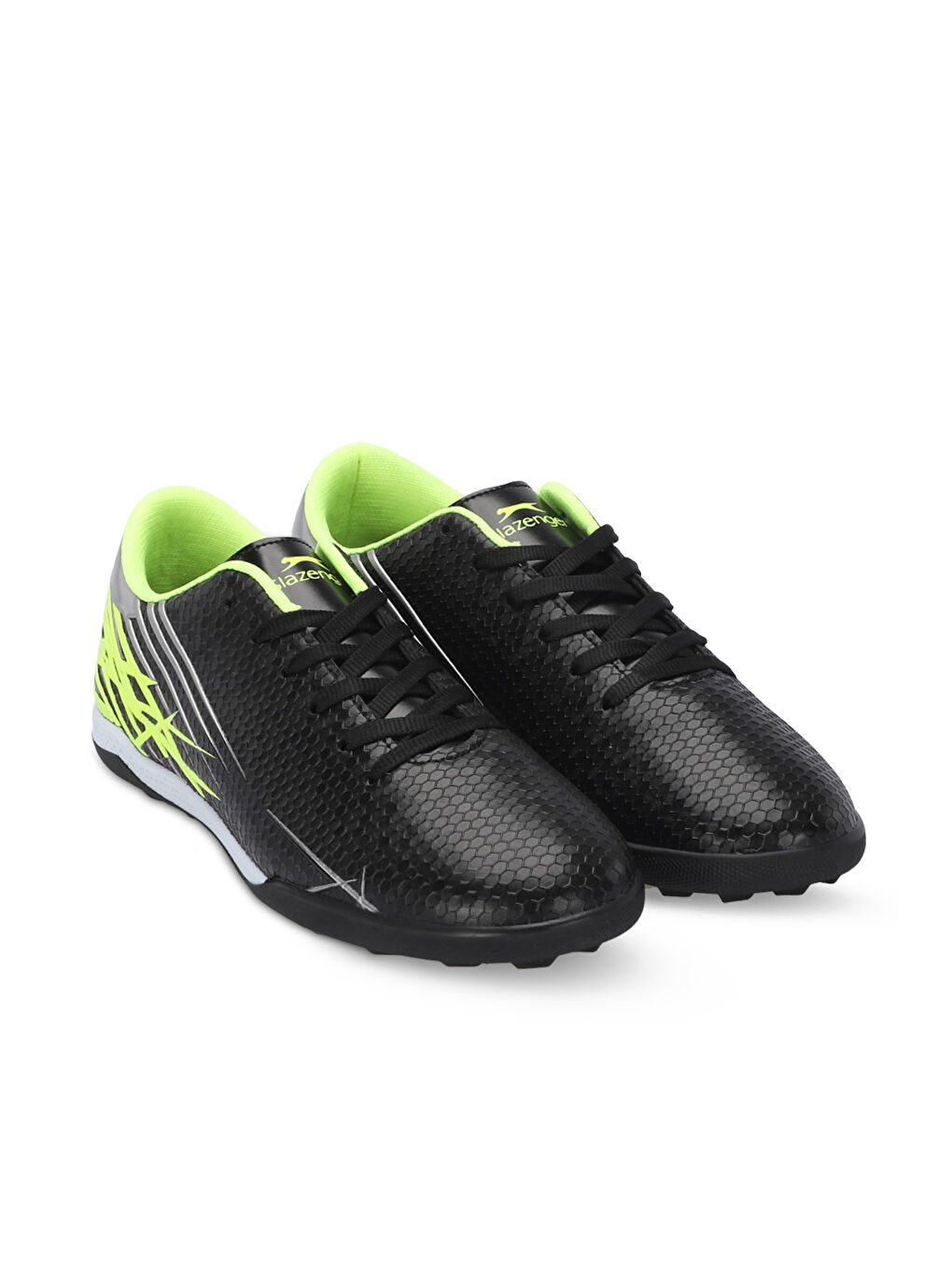 کفش فوتبال مردانه کارلو مدل I مشکی / سبز اسلازنگر slazenger