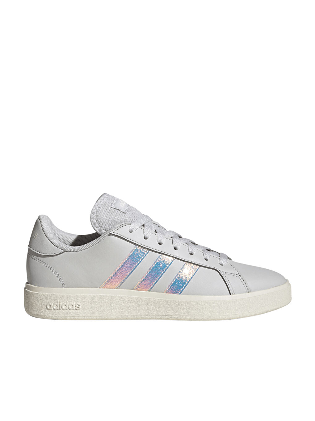 "کفش کتانی زنانه مدل Grand Court Base 2.0، رنگ طوسی، از برند آدیداس (adidas)."