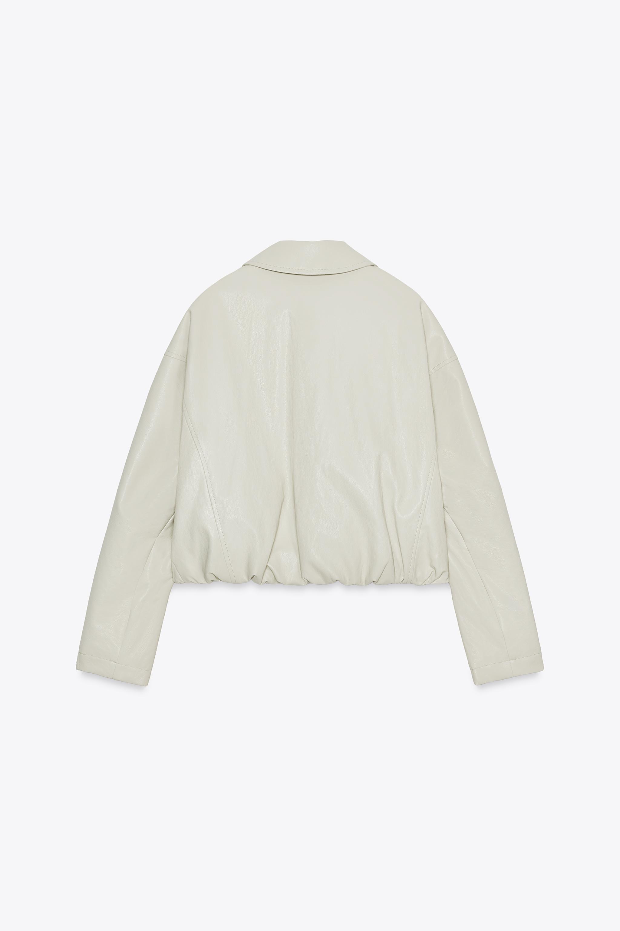 کاپشن چرم مصنوعی زارا zara