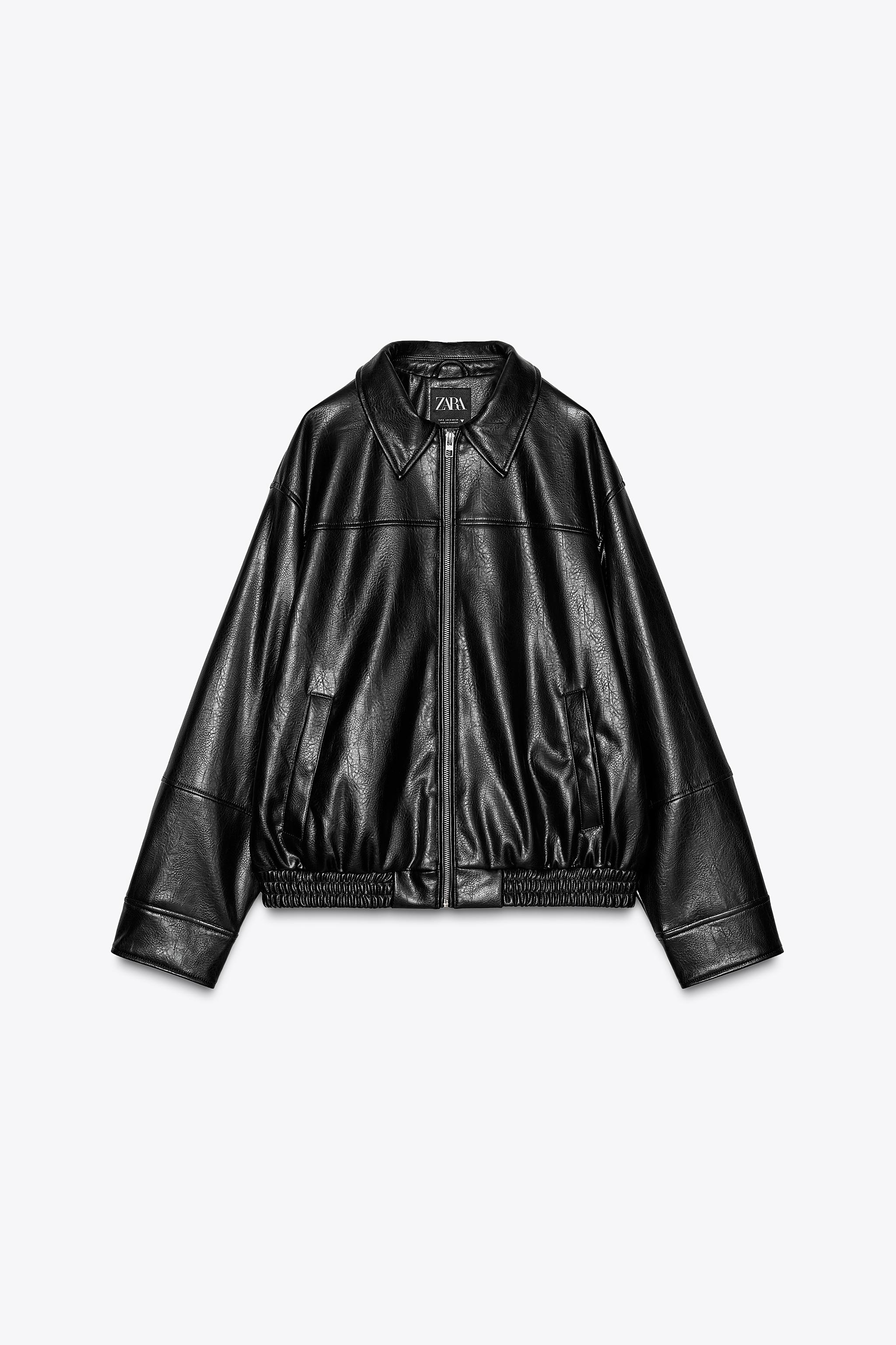 کت بامبر طرح چرم زارا zara