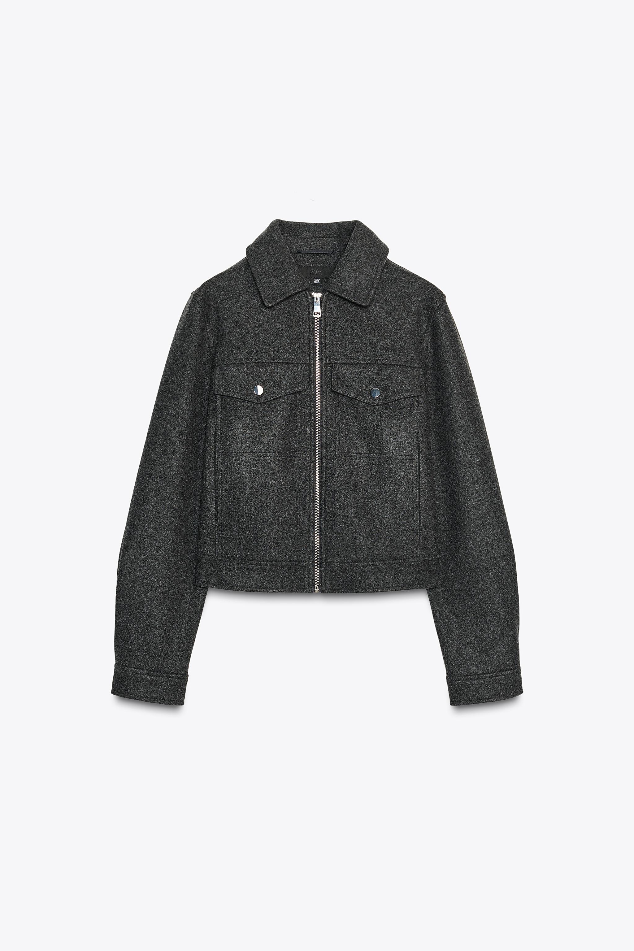 کاپشن زیپدار نرم زارا zara