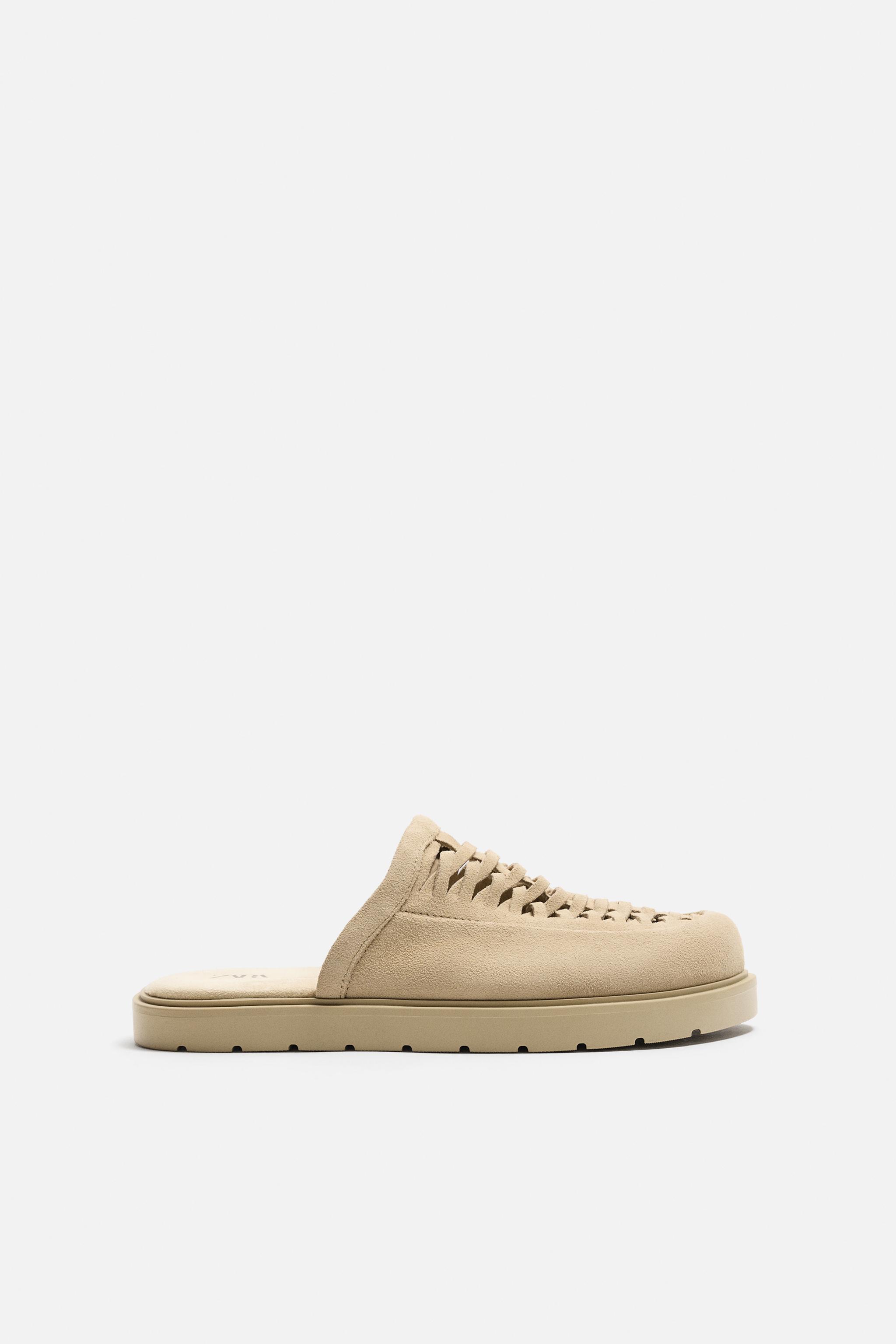 کفش چرمی بافته شده زارا zara