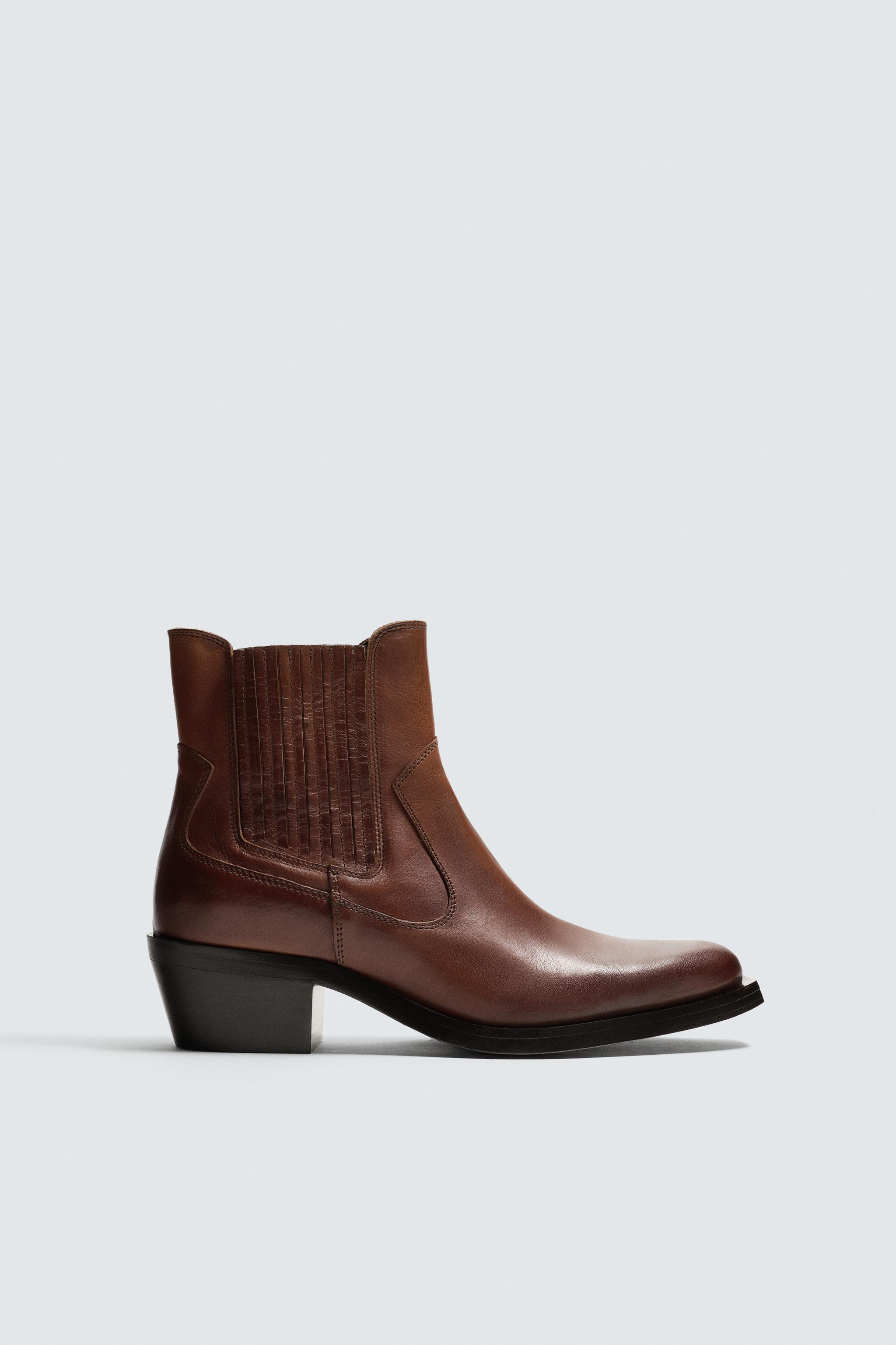 چکمهچرمی کابویی زارا zara