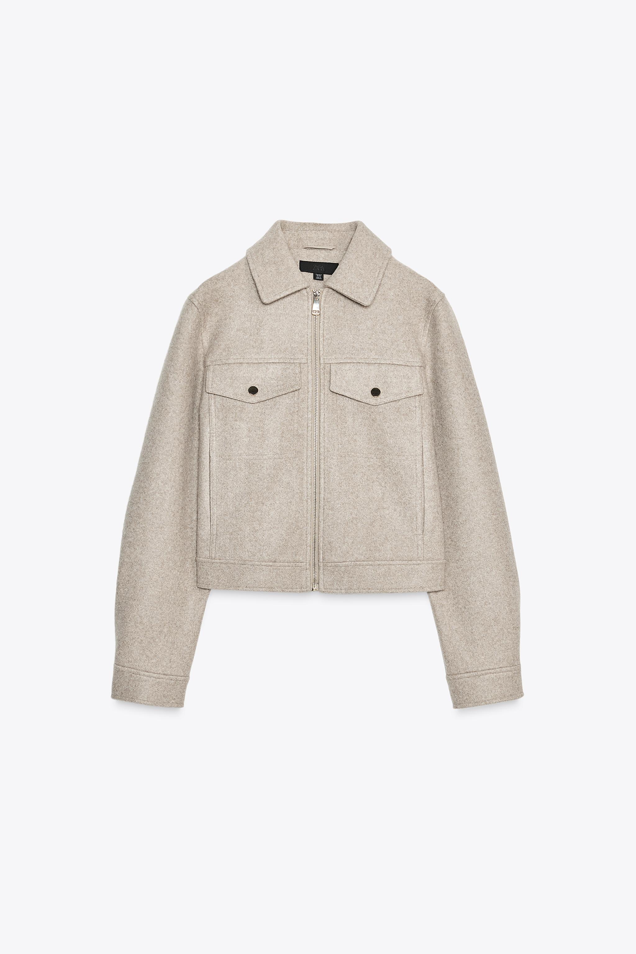 کاپشن زیپدار نرم زارا zara